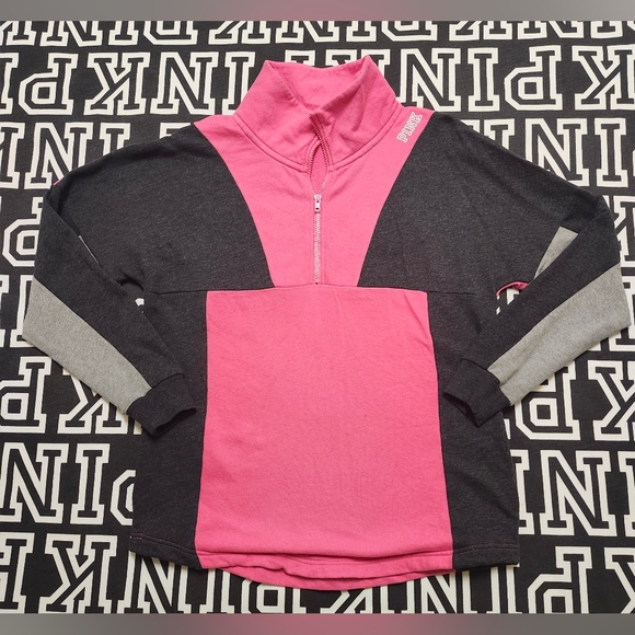 PINK Victoria's Secret Tops - #244 VS Pink 1/2 Zip Pullover 💕